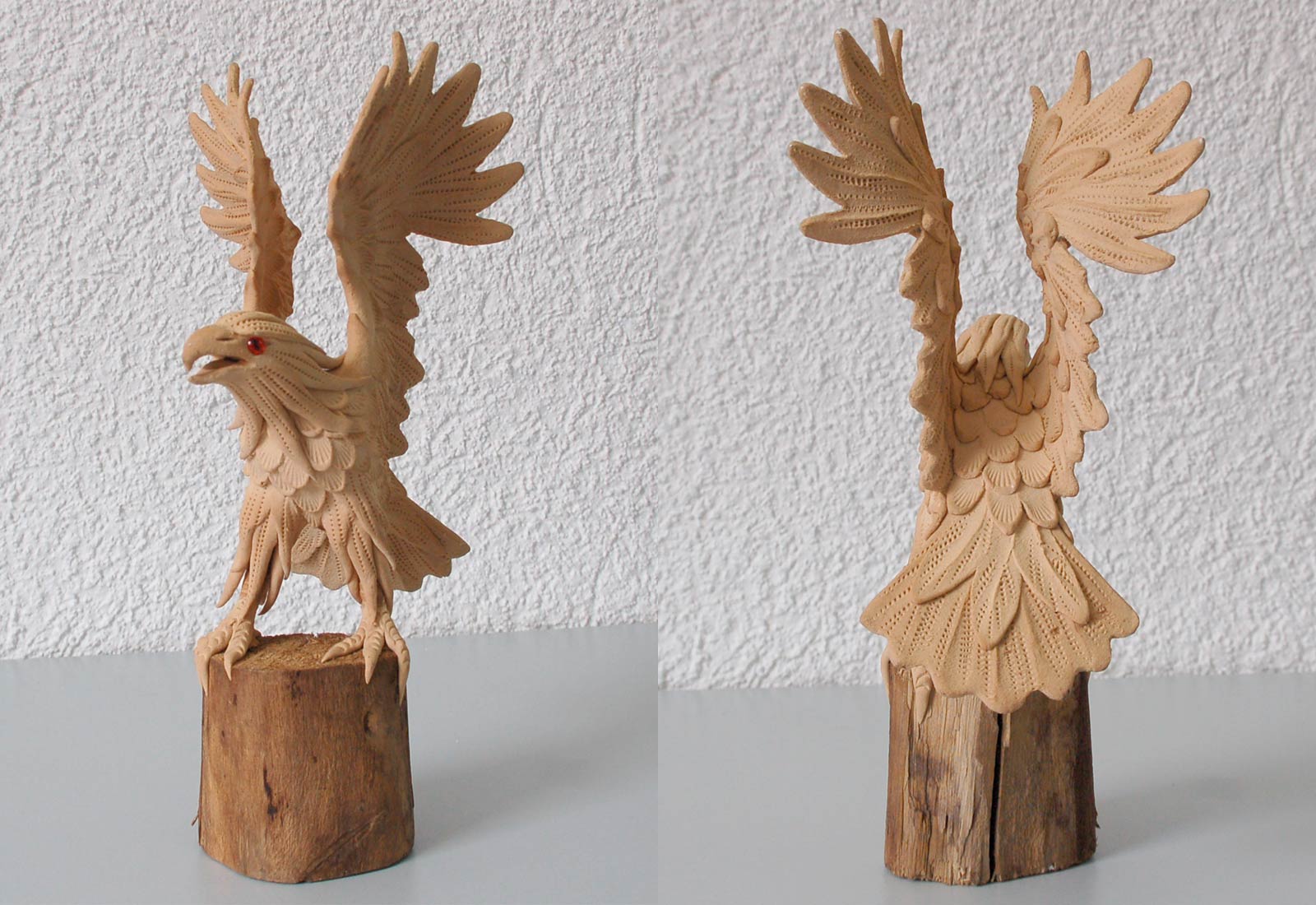 Adler hängend Mobile Handarbeit Dekoration Schwingfigur Holzadler