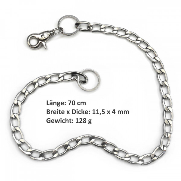 Chaîne de ceinture en acier inoxydable