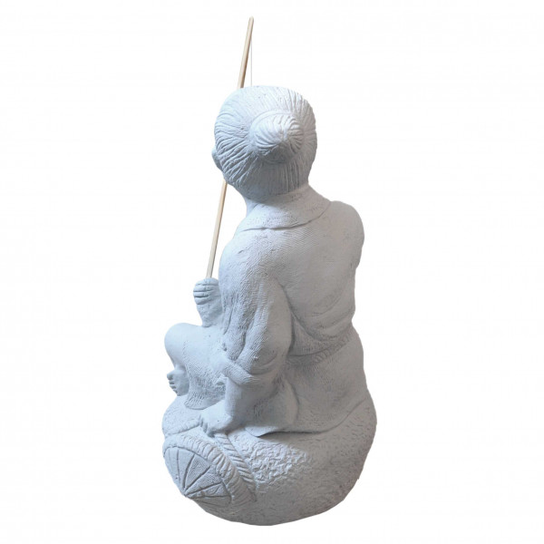 Asiate beim Angeln hell