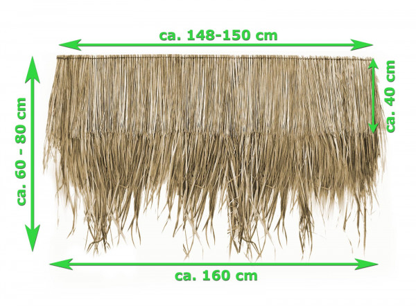 Palmendach-Paneel verschiedene Breiten