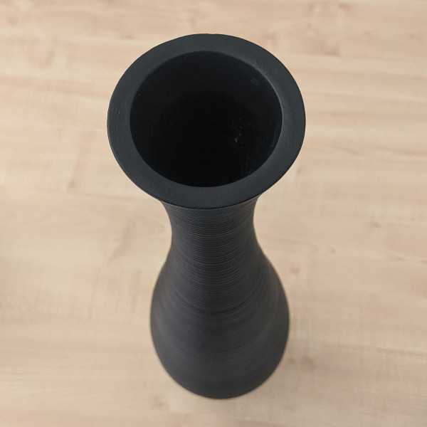 Bodenvasen aus Mangoholz schwarz
