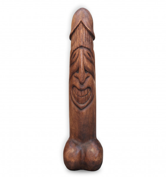 Sculpture de phallus en bois, différentes tailles / symbole asiatique de fertilité