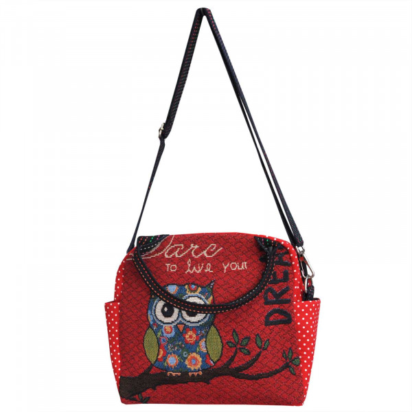 Handtasche mit Eulenmotiv