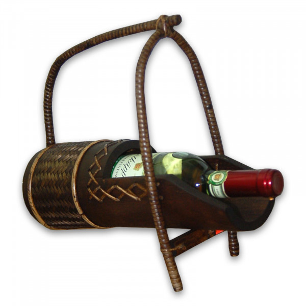 Weinflaschenhalter liegend