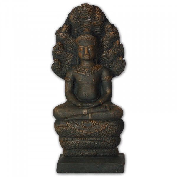 Naga Buddha in schwarz