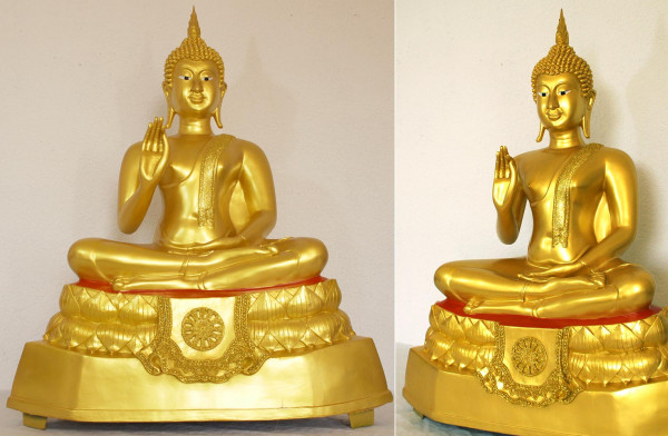 Buddha goldener Tempelbuddha