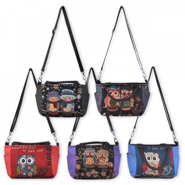 Handtasche mit Eulenmotiv