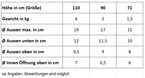 Bodenvasen aus Mangoholz schwarz