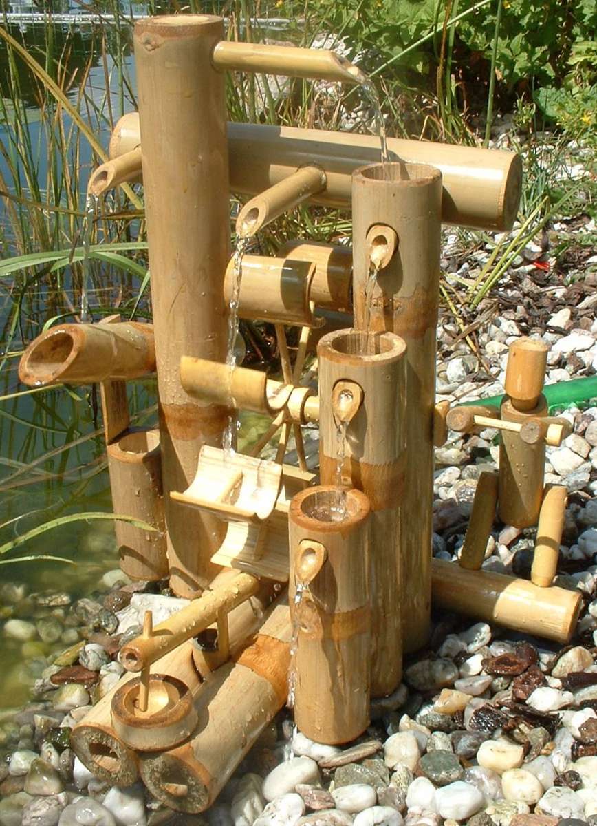 Bambus Wasserspiel | Wasserspiele | Garten | Wilai.DE