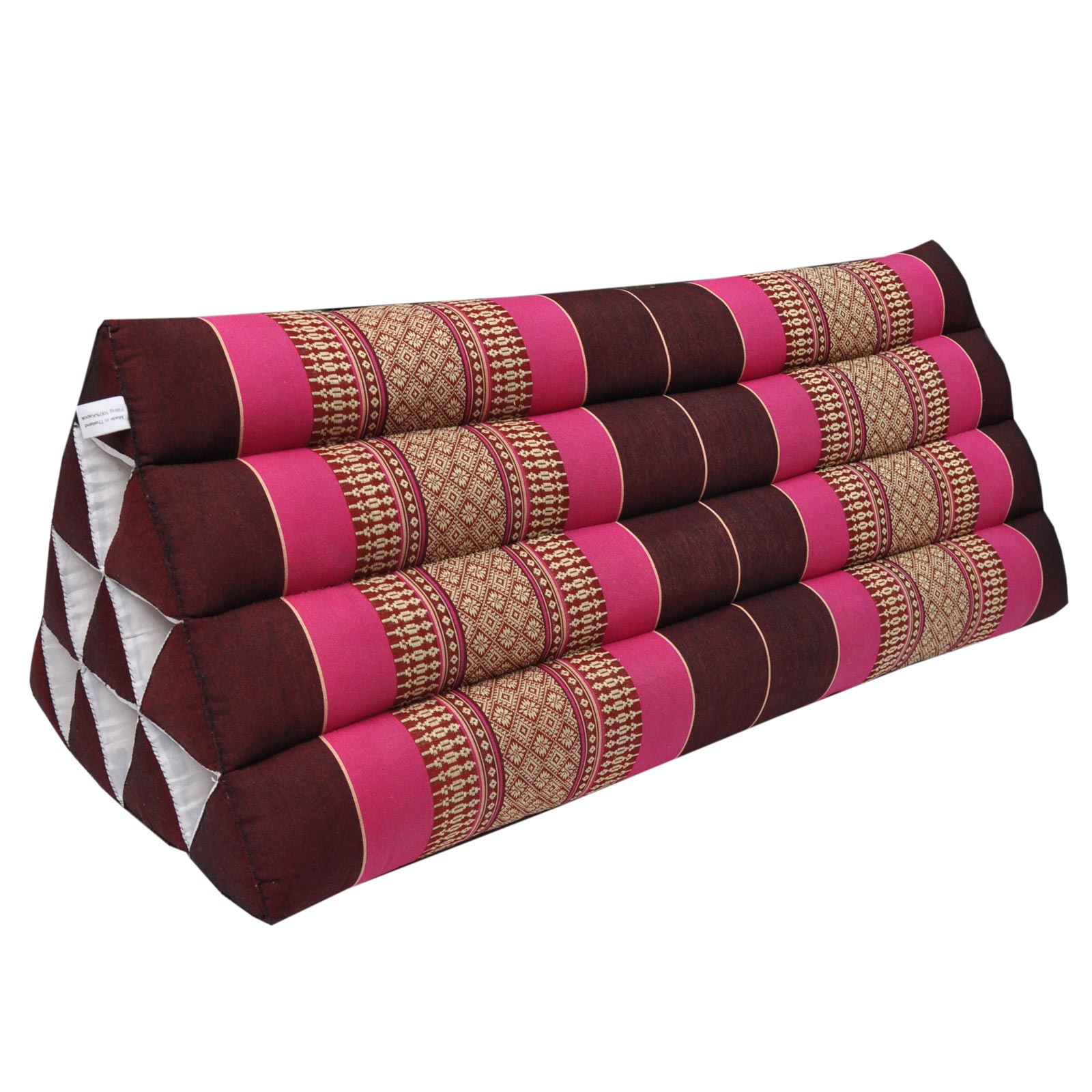 Thai Triangular Cushion Xxl Violet Orange